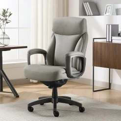 Outlet Arcadian Ergonomic Bonded Leather Swivel Executive Chair, Beige (60008-BGE) Office Chairs
