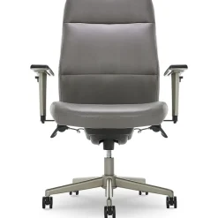 Best Baylor Ergonomic Faux Leather Swivel Executive Chair, Gray (CHR10085C) Office Chairs
