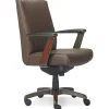 Outlet Bennett Ergonomic Faux Leather Swivel Executive Chair, Brown (CHR10082C) Office Chairs