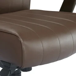 Outlet Bennett Ergonomic Faux Leather Swivel Executive Chair, Brown (CHR10082C) Office Chairs