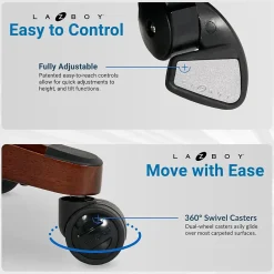 Online Bradley Bonded Leather Executive Chair, Roasted Chestnut (44762) Ergonomic Chairs