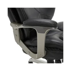 New Cantania Ergonomic Bonded Leather Swivel Executive Chair, Black (45776A) Office Chairs