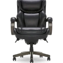 Sale Harnett Ergonomic Faux Leather Swivel Executive Chair, Black (46253A) Office Chairs