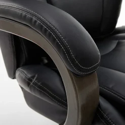 Sale Harnett Ergonomic Faux Leather Swivel Executive Chair, Black (46253A) Office Chairs