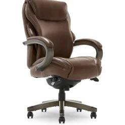 Discount Hyland Ergonomic Faux Leather Swivel Executive Chair, Brown (CHR10044C) Office Chairs