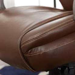 Discount Hyland Ergonomic Faux Leather Swivel Executive Chair, Brown (CHR10044C) Office Chairs