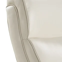Sale Melrose Ergonomic bonded Leather Swivel Executive Chair, White (CHR10084B) Office Chairs