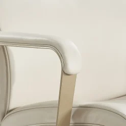 Sale Melrose Ergonomic bonded Leather Swivel Executive Chair, White (CHR10084B) Office Chairs