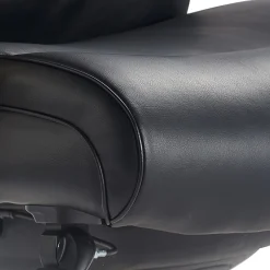 Outlet Melrose Ergonomic Bonded Leather Swivel Executive Chair, Black (CHR10084A) Office Chairs