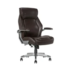 Clearance Meyer Ergonomic Bonded Leather Swivel Executive Chair, (60082-BRN) Ergonomic Chairs