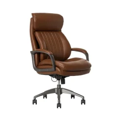 Hot Nova Ergonomic Polyurethane Swivel Executive Chair, (52372-CBRN) Office Chairs