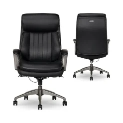 Online Nova Ergonomic Polyurethane Swivel Executive Chair, (52372-BLK) Ergonomic Chairs