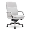 Outlet Opus Ergonomic Bonded Leather Swivel Executive Chair, Gray and Graphite (CCHR10015B) Office Chairs