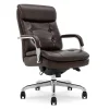 Hot Sonata Ergonomic Bonded Leather Swivel Executive Chair, Dark Brown and Chrome (CCHR10014E) Office Chairs