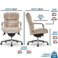 Sale Sutherland Ergonomic Fabric Swivel Computer and Desk Chair, (CHR10048D) Ergonomic Chairs