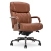 Outlet Symphony Ergonomic Bonded Leather Swivel Executive Chair, Cognac and Graphite (CCHR10013C) Office Chairs