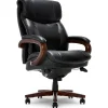 Outlet Trafford Ergonomic Bonded Leather Swivel Executive Chair, Black (45782A) Office Chairs
