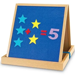 Clearance Double-Sided Tabletop Easel, 19-3/4"H, Magnetic Whiteboard (LER7286) Dry Erase