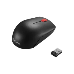 Lenovo Essential Compact Wireless Ambidextrous Optical 2.4 GHz Mouse, Black (4Y50R20864)* Mice