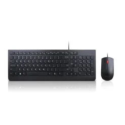 Lenovo Essential Wired Combo Ergonomic Keyboard and Mouse, Black (4X30L79883)* Ergonomic Keyboard & Mouse Sets