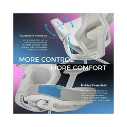 Online Legion Mesh Ergonomic Racing Gaming Chair, Light Gray (52015LGRY) Gaming Chairs