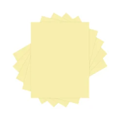 Hot Colors 30% Recycled Colored Paper, 20 lbs., 8.5" x 11", Canary, 500 Sheets/Ream (94290) Multipurpose Paper
