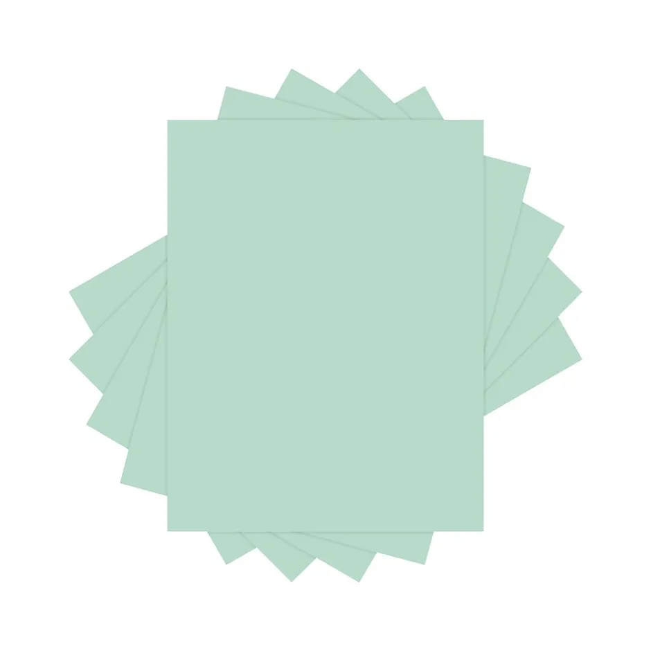 Hot Colors 30% Recycled Colored Paper, 20 lbs., 8.5" x 11", Green, 500 Sheets/Ream (94304) Multipurpose Paper