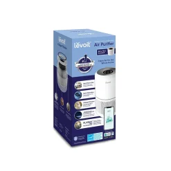 Air Purifiers<Levoit PlasmaPro 300S True HEPA Smart Air Purifier, 3-Speed, Wi-Fi Enabled, White (HEAPAPLVSUS0094)
