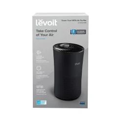 Air Purifiers<Levoit True HEPA Tower Air Purifier, Black (HEAPAPLVNUS0032)