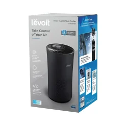 Air Purifiers<Levoit True HEPA Tower Air Purifier, Black (HEAPAPLVNUS0032)