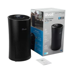 Air Purifiers<Levoit True HEPA Tower Air Purifier, Black (HEAPAPLVNUS0032)