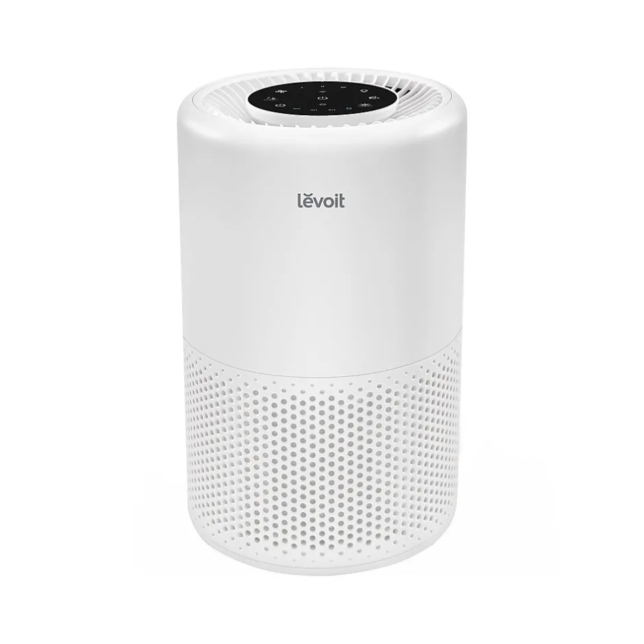 Air Purifiers<Levoit VeSync Core 200S True HEPA Smart Air Purifier, 3-Speed, Wi-Fi Enabled, White (HEAPAPLVSUS0078)