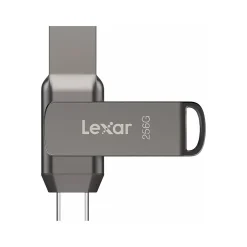 Lexar JumpDrive D400 Dual 256GB USB 3.1 Type-C Flash Drive, Gray (LJDD400256G-BNQNU)* Usb Flash Drives