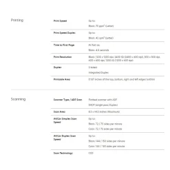 Black & White Printers<Lexmark MX826ade USB & Network Ready Black & White Laser All-In-One Printer (25B0610)
