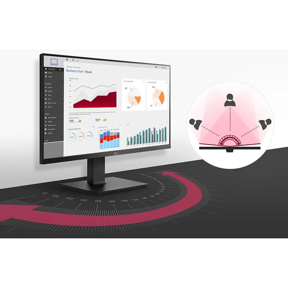 LG 24" FHD 60Hz LED Monitor, Black (6571376)* Flat Monitors