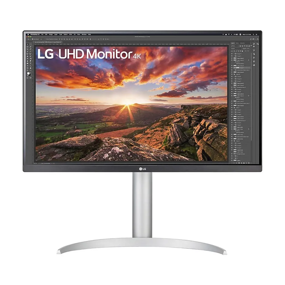 LG 27" 4K Ultra HD LED Monitor, Silver (27BP85UN-W)* Flat Monitors