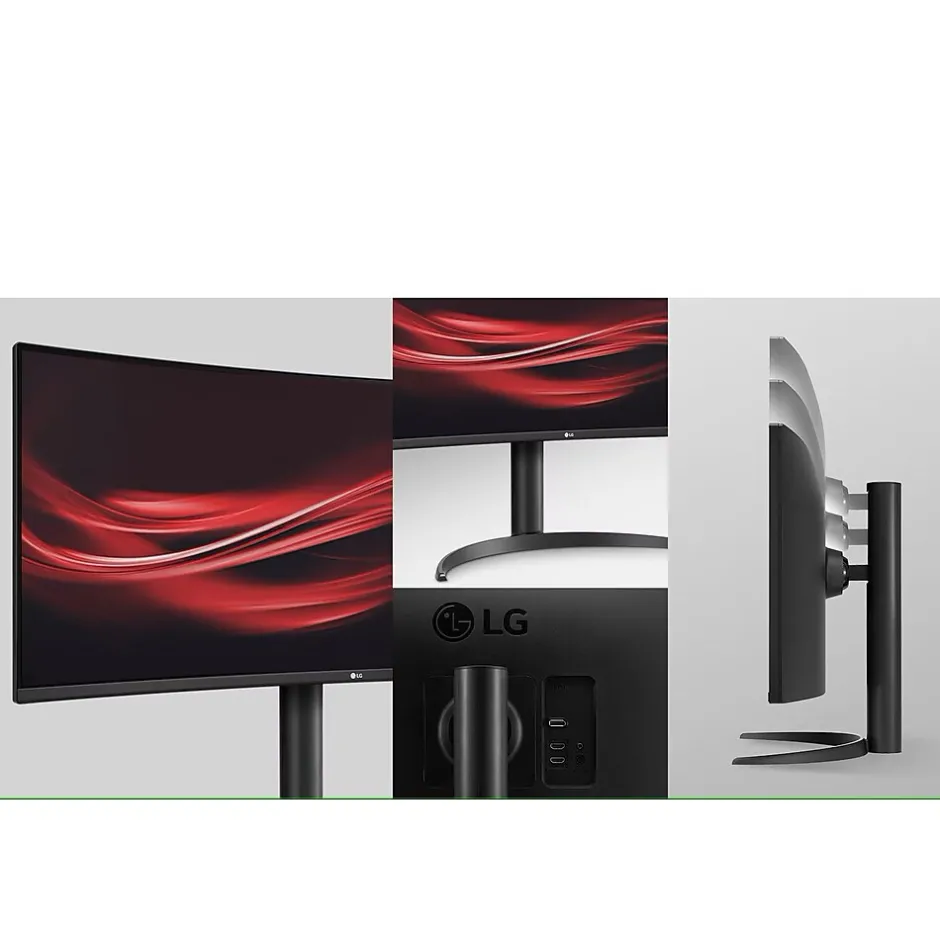 LG 34" UltraWide Curved WQHD 160Hz Gaming Monitor with AMD FreeSync Technology, Black (34BP65C-B)* Gaming Monitors