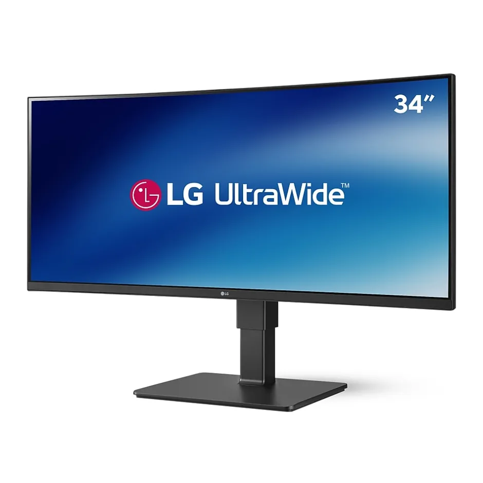 LG 34" UltraWide WQHD Curved IPS 60 Hz LED Monitor with Built-in Universal Docking Station, Business Black (34BQ77QB-B)* Curved Monitors