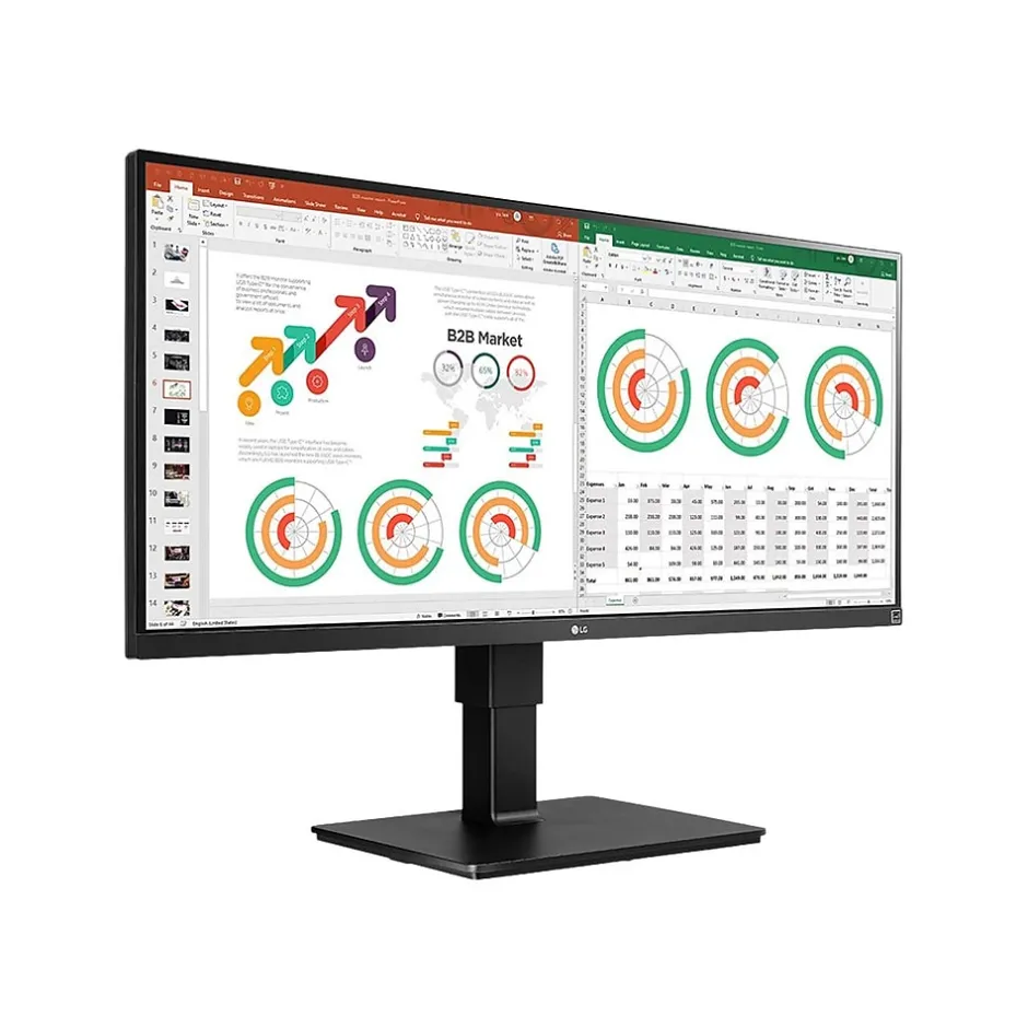 LG 34BN770-B 34" LED Monitor, Black Texture* Flat Monitors