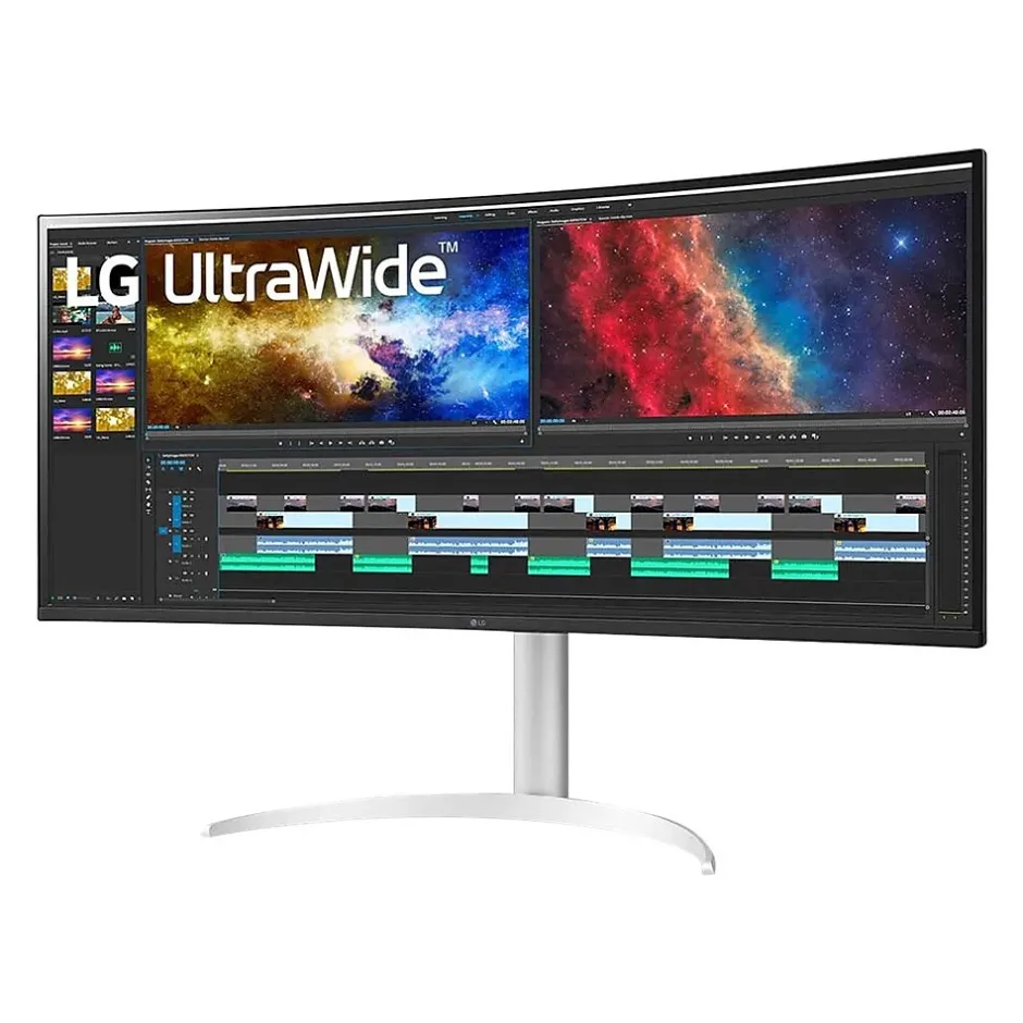 LG UltraWide 38" Curved 4K Ultra HD LED Monitor, Multicolor (38BP85C-W)* Curved Monitors