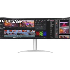 LG UltraWide 49" Curved Nano IPS Monitor, Black Glossy/Silver Texture (49BQ95C-W)* Curved Monitors