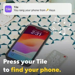 Tile by Life360 Life360 Tile Essentials Pack Bluetooth Tracker, Black, 4/Pack (RE-64014)