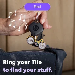 Tile by Life360 Life360 Tile Mate Bluetooth Tracker, Black, 2/Pack (RE-60012)