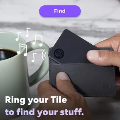 Tile by Life360 Life360 Tile Slim Bluetooth Tracker, Black (RE-62011)