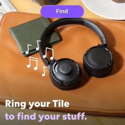 Tile by Life360 Life360 Tile Sticker Bluetooth Tracker, Black (RE-63011)