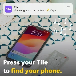 Tile by Life360 Life360 Tile Sticker Bluetooth Tracker, Black (RE-63011)