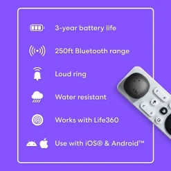 Tile by Life360 Life360 Tile Sticker Bluetooth Tracker, Black (RE-63011)