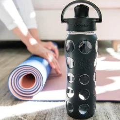 Water Bottles<Lifefactory Glass Water Bottle, 22 oz., Carbon (LIFLG4321MCN4)