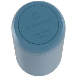 Water Bottles<Lifefactory Stainless Steel Double Wall Insulated Water Bottle, 32 oz., Dark Denim (LIFLS365MDD4)