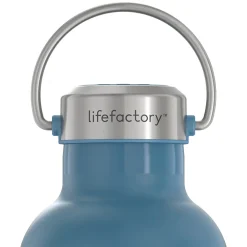 Water Bottles<Lifefactory Stainless Steel Double Wall Insulated Water Bottle, 32 oz., Dark Denim (LIFLS365MDD4)